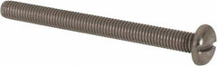 Value Collection - M5x0.80, 55mm Length Under Head Slotted Drive Machine Screw - Pan Head, Grade 316 & A4 Stainless Steel, Uncoated, Without Washer - Americas Industrial Supply
