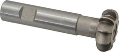 Whitney Tool Co. - 1/4" Radius, 1/2" Circle Diam, 1-1/2" Cutter Diam, Shank Connection, Convex Radius Cutter - 3/4" Shank Diam, 4" OAL, High Speed Steel, Uncoated, Profile Ground, 10 Teeth, Weldon Flat - Americas Industrial Supply