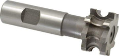 Whitney Tool Co. - 3/16" Radius, 3/8" Circle Diam, 1-3/8" Cutter Diam, 3/4" Cutting Width, Shank Connection, Concave Radius Cutter - 3/4" Shank Diam, 3-1/2" OAL, High Speed Steel, Uncoated, Profile Ground, 8 Teeth, Weldon Flat - Americas Industrial Supply