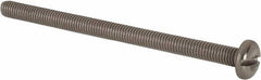 Value Collection - M5x0.80 Metric Coarse, 75mm Length Under Head Slotted Drive Machine Screw - Pan Head, Grade 316 & A4 Stainless Steel, Uncoated, Without Washer - Americas Industrial Supply