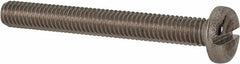 Value Collection - M6x1.00 Metric Coarse, 40mm Length Under Head Slotted Drive Machine Screw - Pan Head, Grade 316 & A4 Stainless Steel, Uncoated, Without Washer - Americas Industrial Supply