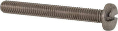 Value Collection - M6x1.00 Metric Coarse, 50mm Length Under Head Slotted Drive Machine Screw - Pan Head, Grade 316 & A4 Stainless Steel, Uncoated, Without Washer - Americas Industrial Supply