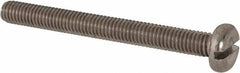 Value Collection - M6x1.00 Metric Coarse, 60mm Length Under Head Slotted Drive Machine Screw - Pan Head, Grade 316 & A4 Stainless Steel, Uncoated, Without Washer - Americas Industrial Supply