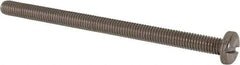 Value Collection - M6x1.00 Metric Coarse, 90mm Length Under Head Slotted Drive Machine Screw - Pan Head, Grade 316 & A4 Stainless Steel, Uncoated, Without Washer - Americas Industrial Supply
