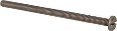 Value Collection - M6x1.00 Metric Coarse, 100mm Length Under Head Slotted Drive Machine Screw - Pan Head, Grade 316 & A4 Stainless Steel, Uncoated, Without Washer - Americas Industrial Supply