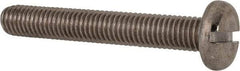 Value Collection - M8x1.25, 55mm Length Under Head Slotted Drive Machine Screw - Pan Head, Grade 316 & A4 Stainless Steel, Uncoated, Without Washer - Americas Industrial Supply