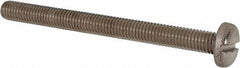 Value Collection - M8x1.25 Metric Coarse, 90mm Length Under Head Slotted Drive Machine Screw - Pan Head, Grade 316 & A4 Stainless Steel, Uncoated, Without Washer - Americas Industrial Supply