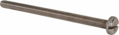Value Collection - M8x1.25 Metric Coarse, 120mm Length Under Head Slotted Drive Machine Screw - Pan Head, Grade 316 & A4 Stainless Steel, Uncoated, Without Washer - Americas Industrial Supply