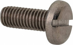 Value Collection - M10x1.50 Metric Coarse, 25mm Length Under Head Slotted Drive Machine Screw - Pan Head, Grade 316 & A4 Stainless Steel, Uncoated, Without Washer - Americas Industrial Supply