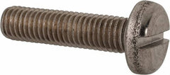 Value Collection - M10x1.50 Metric Coarse, 40mm Length Under Head Slotted Drive Machine Screw - Pan Head, Grade 316 & A4 Stainless Steel, Uncoated, Without Washer - Americas Industrial Supply