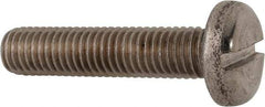 Value Collection - M10x1.50, 45mm Length Under Head Slotted Drive Machine Screw - Pan Head, Grade 316 & A4 Stainless Steel, Uncoated, Without Washer - Americas Industrial Supply
