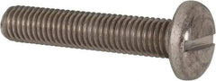 Value Collection - M10x1.50 Metric Coarse, 50mm Length Under Head Slotted Drive Machine Screw - Pan Head, Grade 316 & A4 Stainless Steel, Uncoated, Without Washer - Americas Industrial Supply