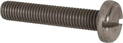 Value Collection - M10x1.50 Metric Coarse, 55mm Length Under Head Slotted Drive Machine Screw - Pan Head, Grade 316 & A4 Stainless Steel, Uncoated, Without Washer - Americas Industrial Supply