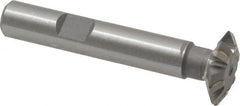Whitney Tool Co. - 3/4° 3/4" Cut Diam, 3/16" Cut Width, 3/8" Shank, Carbide-Tipped Double-Angle Cutter - Americas Industrial Supply