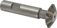 Whitney Tool Co. - 1-3/8° 1-3/8" Cut Diam, 7/16" Cut Width, 5/8" Shank, Carbide-Tipped Double-Angle Cutter - Americas Industrial Supply