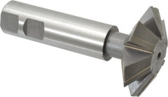 Whitney Tool Co. - 2-1/4° 2-1/4" Cut Diam, 3/4" Cut Width, 7/8" Shank, Carbide-Tipped Double-Angle Cutter - Americas Industrial Supply