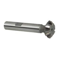 Whitney Tool Co. - 3/4° 3/4" Cut Diam, 1/4" Cut Width, 3/8" Shank, Carbide-Tipped Double-Angle Cutter - Americas Industrial Supply