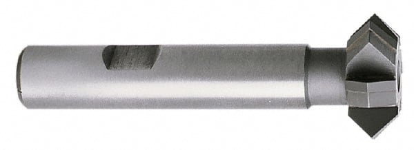 Whitney Tool Co. - 2-1/4° 2-1/4" Cut Diam, 3/4" Cut Width, 7/8" Shank, Carbide-Tipped Double-Angle Cutter - Americas Industrial Supply