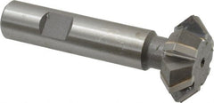 Whitney Tool Co. - 1-3/8° 1-3/8" Cut Diam, 1/2" Cut Width, 5/8" Shank, Carbide-Tipped Double-Angle Cutter - Americas Industrial Supply