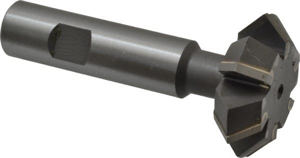 Whitney Tool Co. - 1-7/8° 1-7/8" Cut Diam, 5/8" Cut Width, 3/4" Shank, Carbide-Tipped Double-Angle Cutter - Americas Industrial Supply