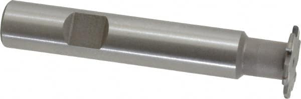 Whitney Tool Co. - 1/32" Radius, 1/16" Circle Diam, 3/4" Cutter Diam, Shank Connection, Convex Radius Cutter - 1/2" Shank Diam, 3" OAL, Carbide-Tipped, Uncoated, Profile Ground, 6 Teeth, Weldon Flat - Americas Industrial Supply