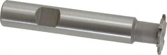 Whitney Tool Co. - 1/32" Radius, 1/16" Circle Diam, 3/4" Cutter Diam, Shank Connection, Convex Radius Cutter - 1/2" Shank Diam, 3" OAL, Carbide-Tipped, Uncoated, Profile Ground, 6 Teeth, Weldon Flat - Americas Industrial Supply