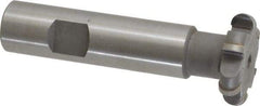 Whitney Tool Co. - 5/32" Radius, 5/16" Circle Diam, 1-5/16" Cutter Diam, Shank Connection, Convex Radius Cutter - 3/4" Shank Diam, 3-1/2" OAL, Carbide-Tipped, Uncoated, Profile Ground, 6 Teeth, Weldon Flat - Americas Industrial Supply