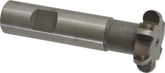 Whitney Tool Co. - 3/16" Radius, 3/8" Circle Diam, 1-3/8" Cutter Diam, Shank Connection, Convex Radius Cutter - 3/4" Shank Diam, 3-1/2" OAL, Carbide-Tipped, Uncoated, Profile Ground, 6 Teeth, Weldon Flat - Americas Industrial Supply