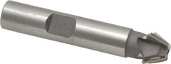 Whitney Tool Co. - 1/2" Diam x 7/32" Width of Cut, 60° Included Angle, Shank Connection, Carbide Tipped Single Angle Cutter - 3/8" Shank Diam, 2-1/8" Overall Length, Right Hand Cut, Uncoated - Americas Industrial Supply