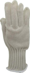 Whizard - Size L (9), ANSI Cut Lvl 5, Kevlar/Spectra/Stainless Steel Cut Resistant Gloves - High Strength Fiber/Stainless Steel Lining, Knit Wrist, Gray, Ambidextrous - Americas Industrial Supply