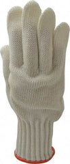 Whizard - Size XL (10), ANSI Cut Lvl 5, Kevlar/Spectra/Stainless Steel Cut Resistant Gloves - High Strength Fiber/Stainless Steel Lining, Knit Wrist, Gray, Ambidextrous - Americas Industrial Supply