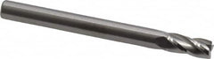 RobbJack - 3/16", 3/8" LOC, 3/16" Shank Diam, 2" OAL, 4 Flute, Solid Carbide Square End Mill - Single End, Uncoated, Spiral Flute, 30° Helix, Centercutting, Right Hand Cut, Right Hand Flute, Series TS-401 - Americas Industrial Supply