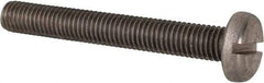 Value Collection - M10x1.50 Metric Coarse, 75mm Length Under Head Slotted Drive Machine Screw - Pan Head, Grade 316 & A4 Stainless Steel, Uncoated, Without Washer - Americas Industrial Supply