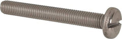 Value Collection - M10x1.50 Metric Coarse, 80mm Length Under Head Slotted Drive Machine Screw - Pan Head, Grade 316 & A4 Stainless Steel, Uncoated, Without Washer - Americas Industrial Supply