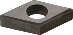 Made in USA - 1/2" Inscribed Circle, Diamond (Shape) Shim for Indexables - Carbide, 3/16" Thick, DSN Shim Style, Negative Rake - Americas Industrial Supply
