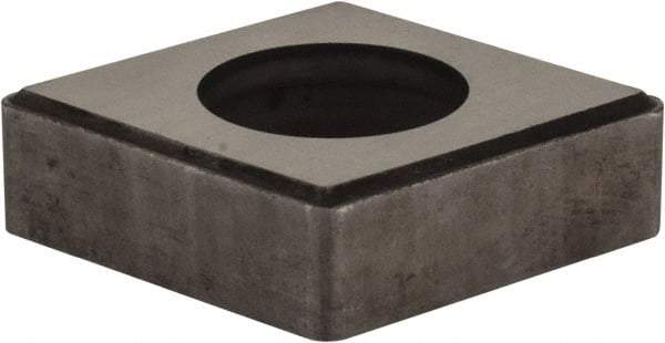 Made in USA - 3/4" Inscribed Circle, Diamond (Shape) Shim for Indexables - Carbide, 1/4" Thick, ICSN Shim Style, Negative Rake - Americas Industrial Supply