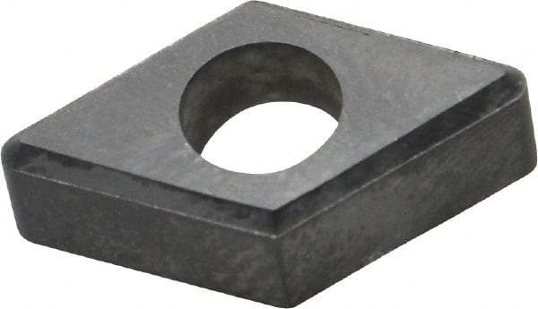Made in USA - 1/2" Inscribed Circle, Diamond (Shape) Shim for Indexables - Carbide, 1/4" Thick, IDSN Shim Style, Negative Rake - Americas Industrial Supply