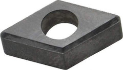 Made in USA - 1/2" Inscribed Circle, Diamond (Shape) Shim for Indexables - Carbide, 1/4" Thick, IDSN Shim Style, Negative Rake - Americas Industrial Supply