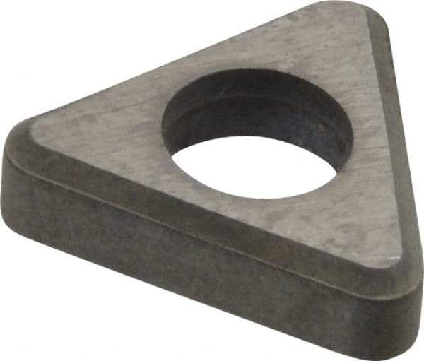 Made in USA - 3/8" Inscribed Circle, Triangle Shim for Indexables - Carbide, 1/8" Thick, ITSN Shim Style, Negative Rake - Americas Industrial Supply