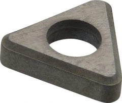 Made in USA - 3/8" Inscribed Circle, Triangle Shim for Indexables - Carbide, 1/8" Thick, ITSN Shim Style, Negative Rake - Americas Industrial Supply