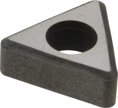 Made in USA - 3/8" Inscribed Circle, Triangle Interchangeable Head Shim for Indexables - Carbide, 3/16" Thick, ITSN Shim Style, Negative Rake - Americas Industrial Supply
