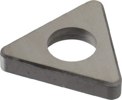 Made in USA - 3/4" Inscribed Circle, Triangle Shim for Indexables - Carbide, 3/16" Thick, ITSN Shim Style, Negative Rake - Americas Industrial Supply