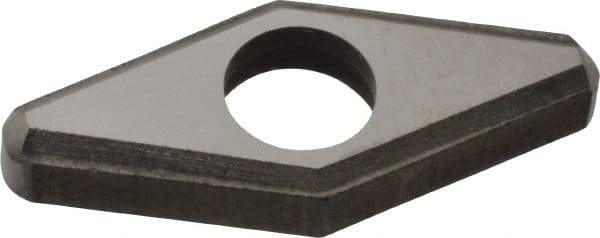 Made in USA - 3/8" Inscribed Circle, Diamond (Shape) Shim for Indexables - Carbide, 1/8" Thick, IVSN Shim Style, Negative Rake - Americas Industrial Supply