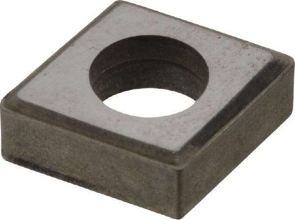 Made in USA - 1/2" Inscribed Circle, Diamond (Shape) Shim for Indexables - Carbide, 3/16" Thick, MCN Shim Style, Negative Rake - Americas Industrial Supply