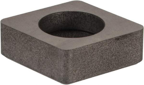 Made in USA - 1/2" Inscribed Circle, Diamond (Shape) Shim for Indexables - Carbide, 3/16" Thick, MCN Shim Style, Negative Rake - Americas Industrial Supply