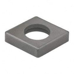 Made in USA - 3/4" Inscribed Circle, Diamond (Shape) Shim for Indexables - Carbide, 3/16" Thick, MCN Shim Style, Negative Rake - Americas Industrial Supply