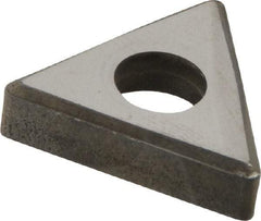 Made in USA - 1/2" Inscribed Circle, Triangle Interchangeable Head Shim for Indexables - Carbide, 3/16" Thick, SM Shim Style, Negative Rake, Left Hand, Right Hand Cut - Americas Industrial Supply