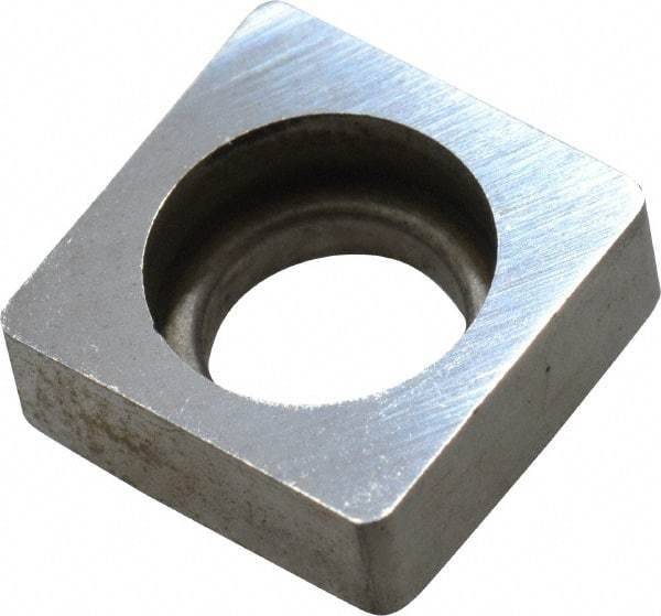 Made in USA - 1/2" Inscribed Circle, Square Shim for Indexables - Carbide, 3/16" Thick, SM Shim Style, Negative Rake - Americas Industrial Supply