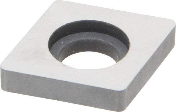 Made in USA - 3/4" Inscribed Circle, Diamond (Shape) Shim for Indexables - Carbide, 3/16" Thick, SM Shim Style, Negative Rake - Americas Industrial Supply