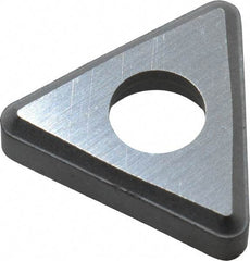 Made in USA - 3/8" Inscribed Circle, Triangle Shim for Indexables - Carbide, 1/8" Thick, STN Shim Style, Negative Rake - Americas Industrial Supply